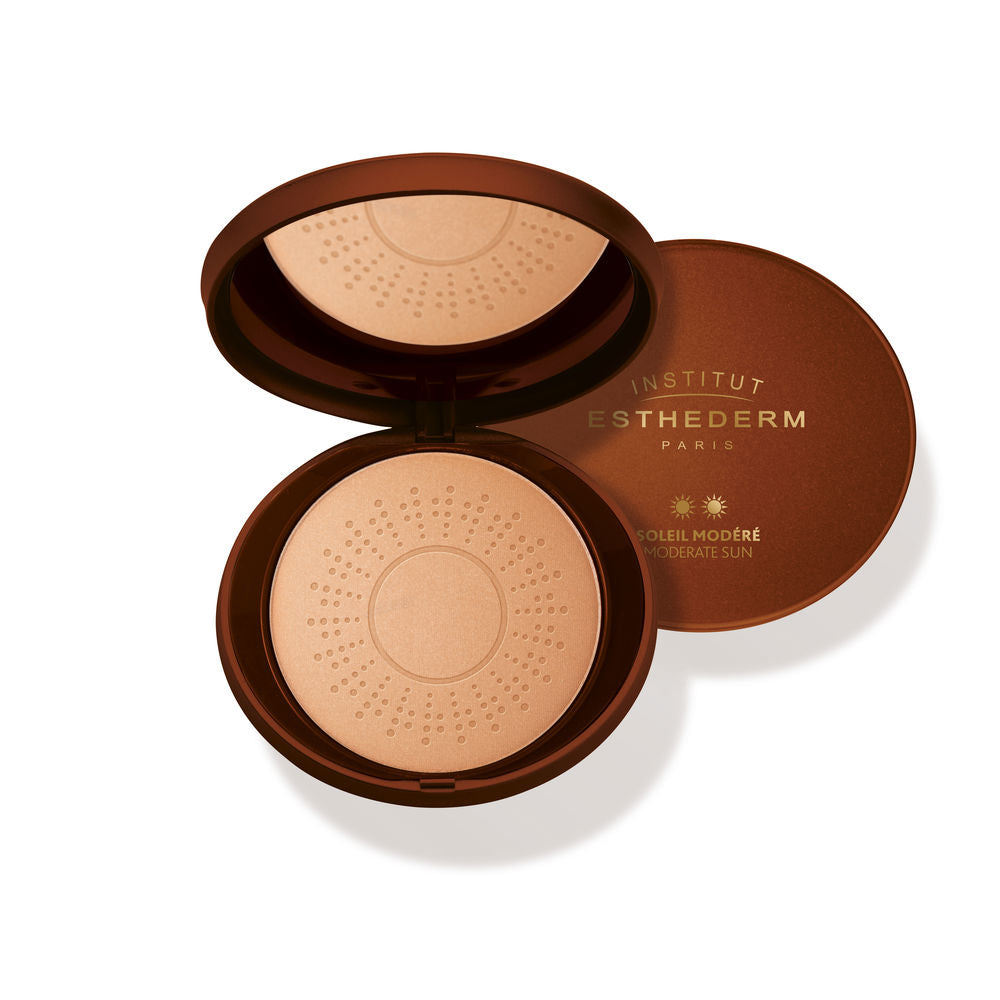Pressed bronzing powder compact, 15 g, warm golden shade for Women