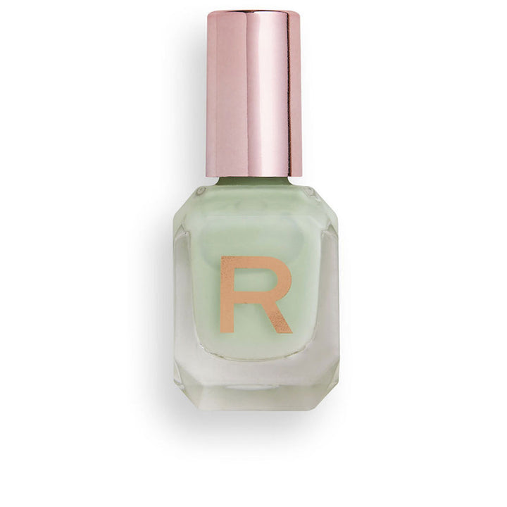 10 ml mint green high-gloss nail lacquer with precision brush, Unisex
