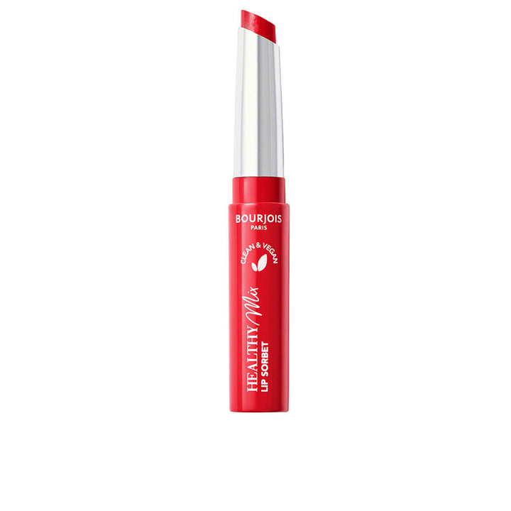 Red tinted lip sorbet stick with glossy finish, 7.4 g packaging