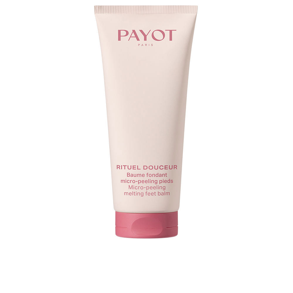 Tube of melting micro‑peel foot balm, 100 ml, creamy texture