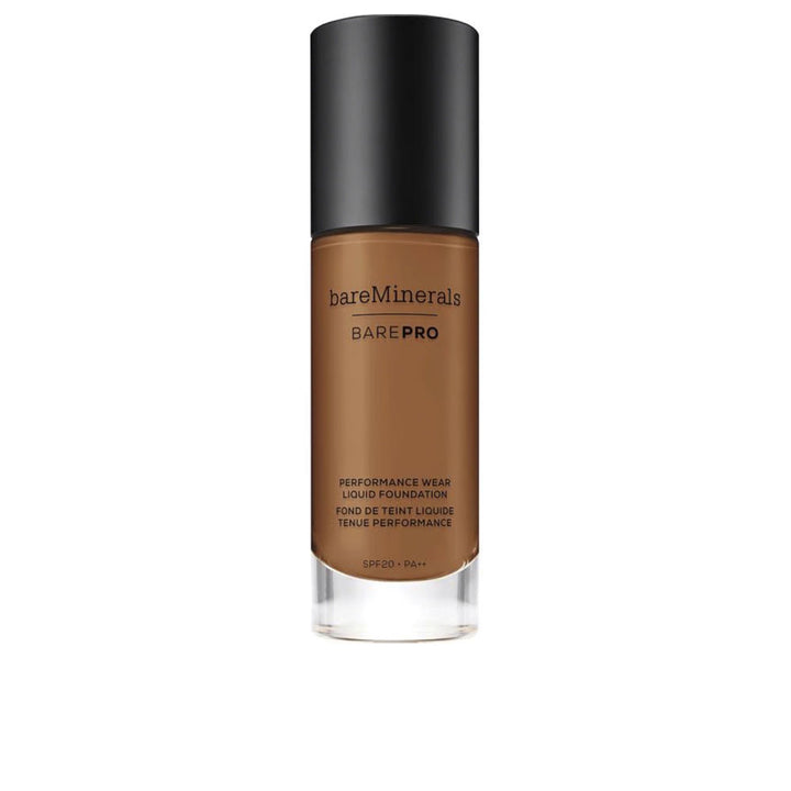 30 ml bottle of liquid matte foundation in Maple shade, pump dispenser