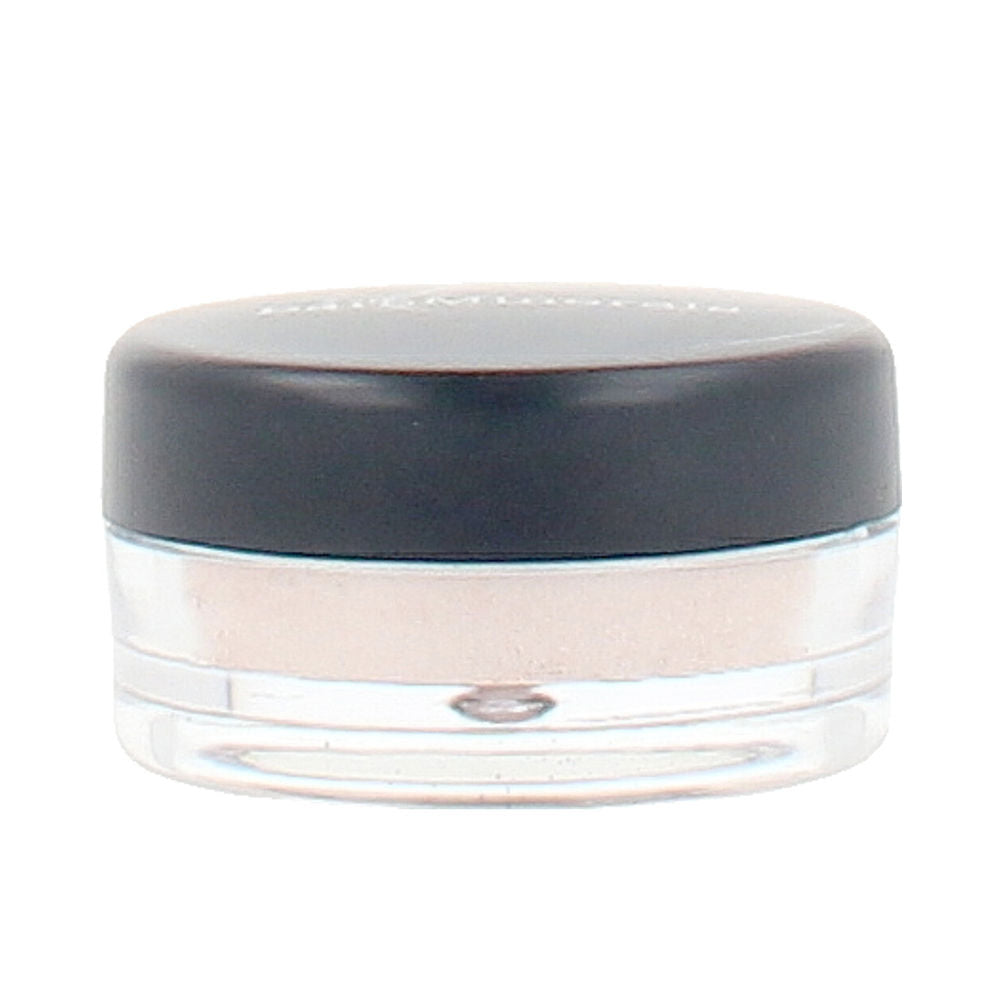 Loose mineral eye shadow jar in Cultured Pearl, pearlescent pale shimmer powder