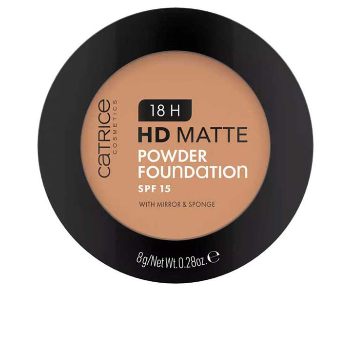 Compact pressed HD matte powder with mirror and sponge, 8 g, shade 050N