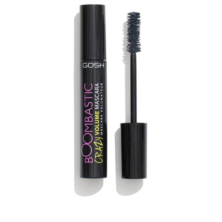 13 ml grey mascara with tapered brush, compact tube, cream finish