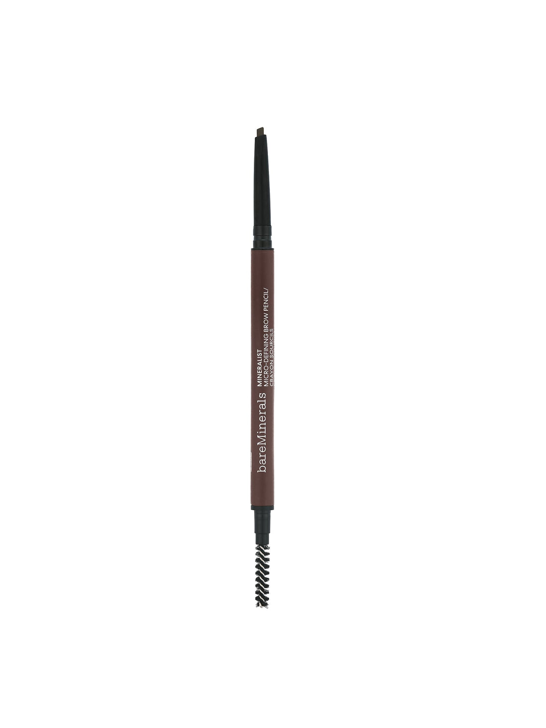 Retractable micro-tip brow pencil with spoolie, shade Coffee, Unisex