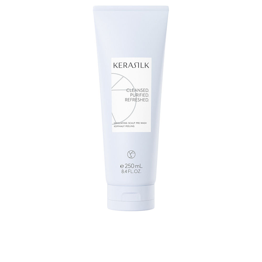 250 ml clear gel pre-wash bottle with jojoba beads, scalp treatment