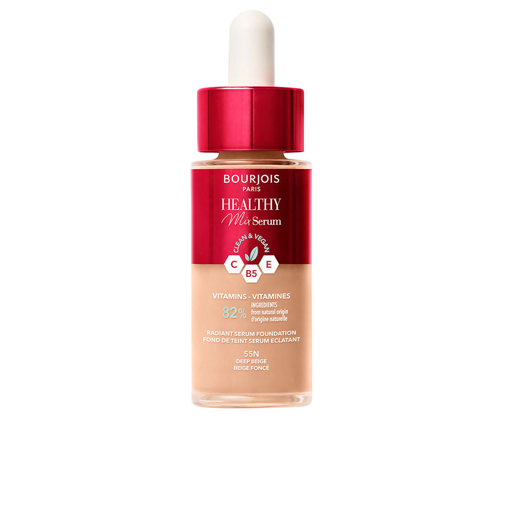 30 ml serum-foundation tube, medium beige shade, dewy finish