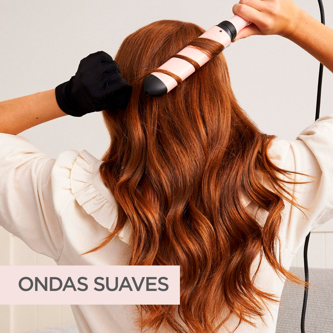 Three‑barrel curling wand set with ceramic barrels and locking mechanism, Unisex styling tool