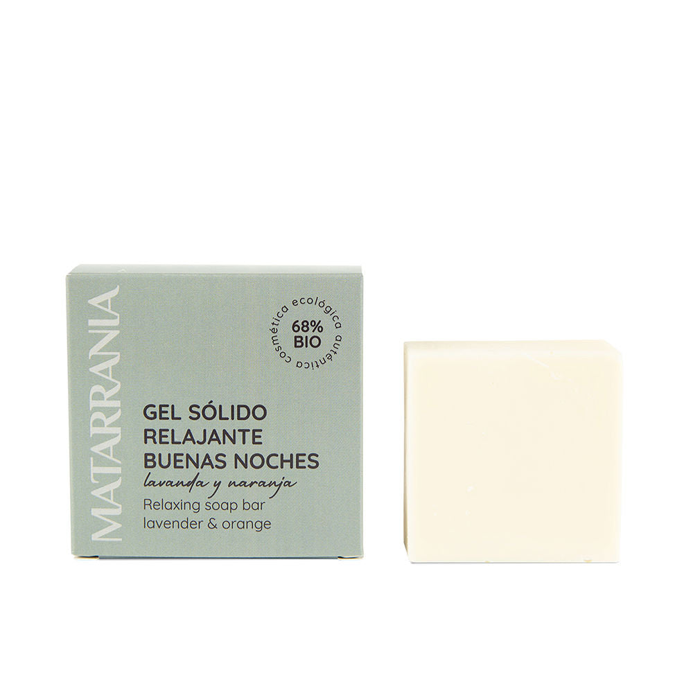 Oval organic solid shower bar with orange, patchouli and lavender, 120 g