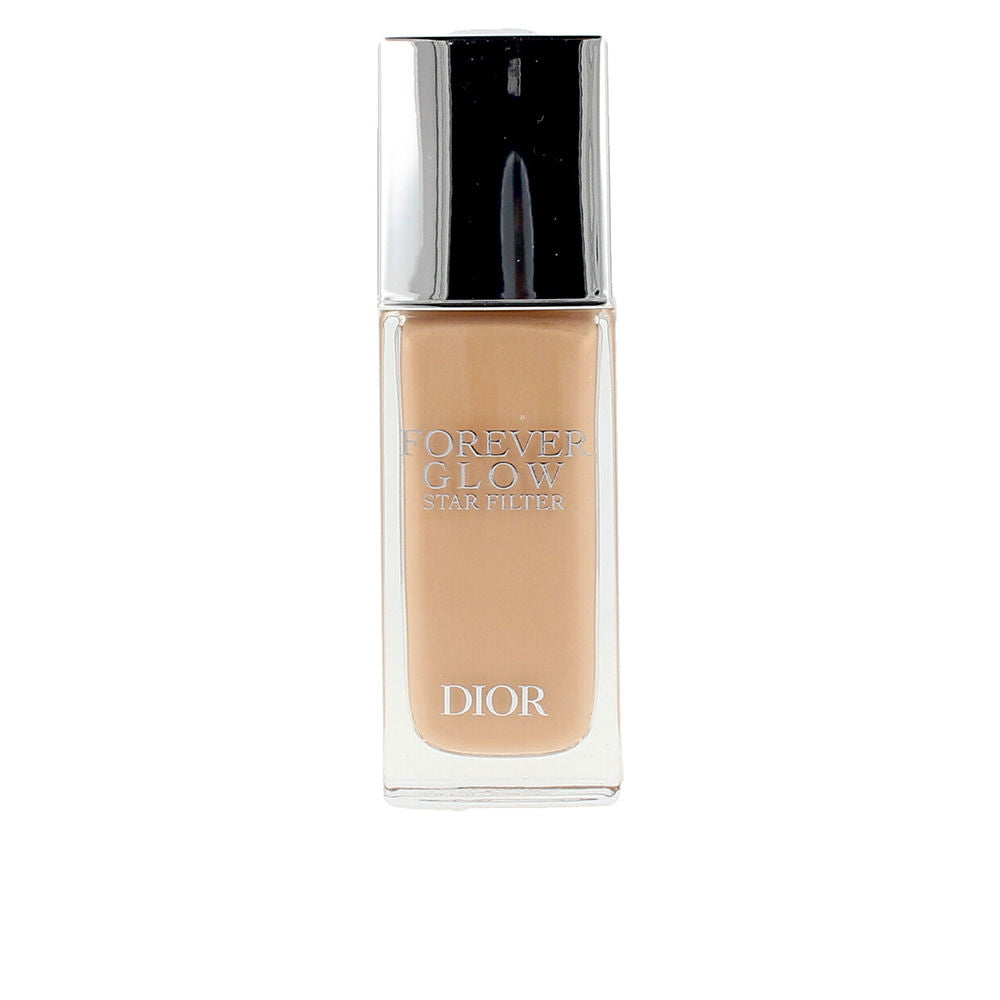 Pump bottle of lightweight luminous face fluid with pearlescent finish, 30ml