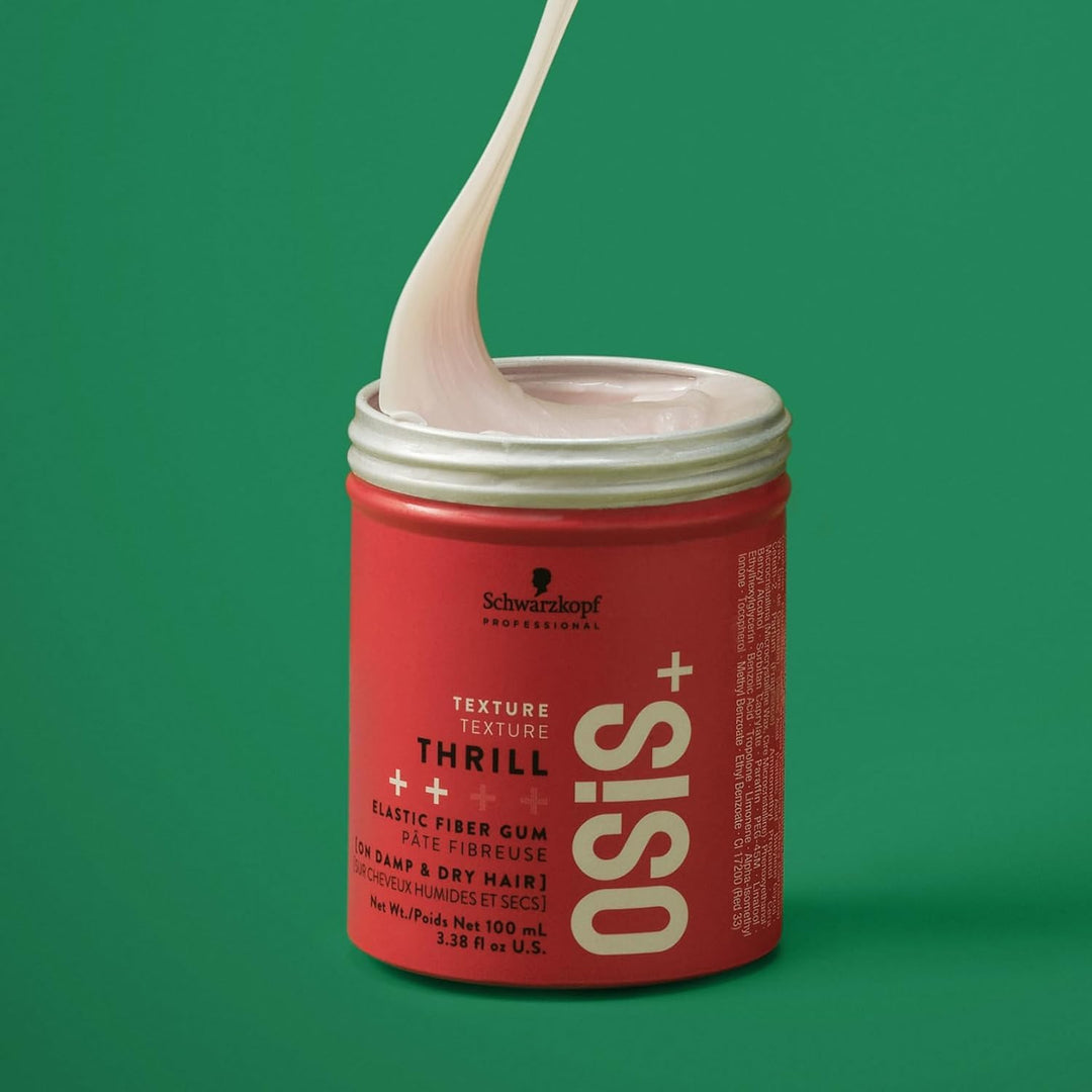 100 ml tube of fibre styling gum for textured, reworkable hair styles
