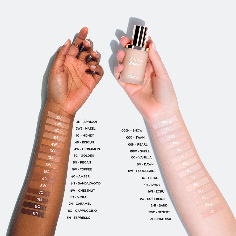 30 ml bottle of liquid foundation, shade 0N‑Dawn, matte radiance finish