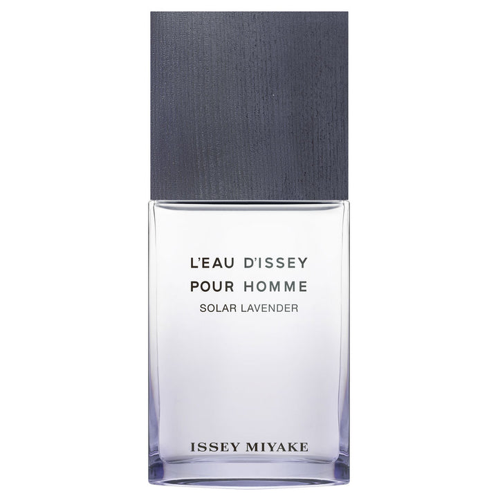 100 ml violet-tinted glass bottle with wooden cap, aromatic woody fragrance for Man