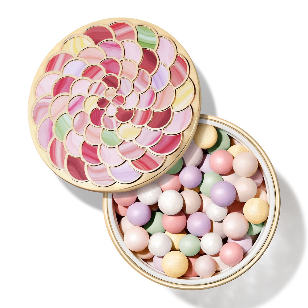 Compact of multicolour matte and pearlescent powder pearls, 25 g, shade 02-Rose