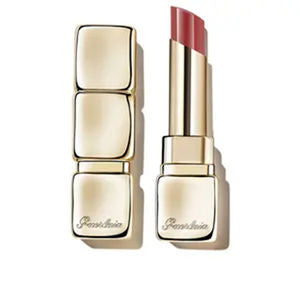 Guerlain KissKiss Shine Bloom lip balm stick with glossy, sheer floral tint