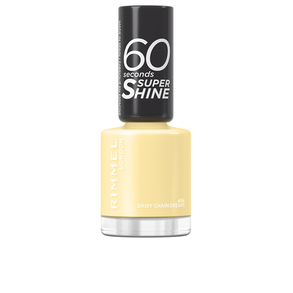 8 ml vibrant daisy-chain pink nail polish bottle with precision brush
