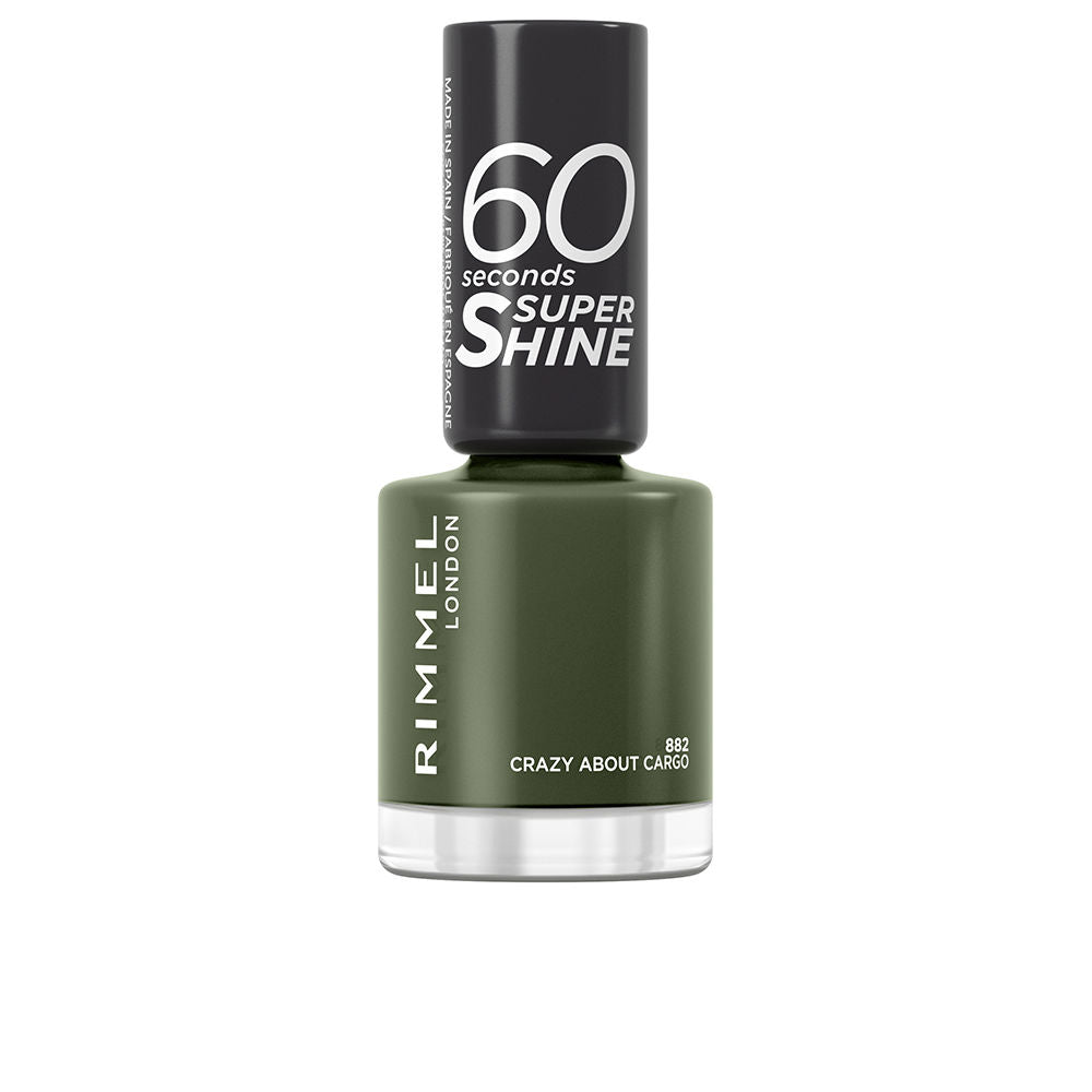 8 ml high-gloss red nail polish bottle with precision brush, Unisex
