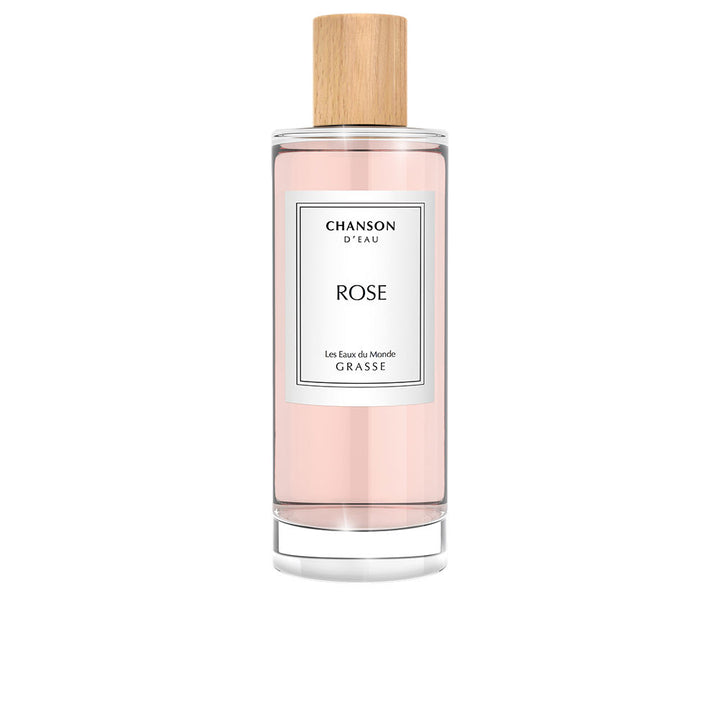 Clear glass perfume bottle, 100 ml, floral rose eau de cologne for Women