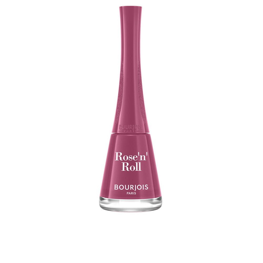 9 ml rose cream nail polish bottle with fan brush, high‑gloss finish