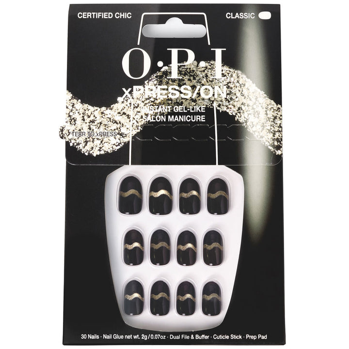 30-piece Certified Chic press-on nails kit with tools and adhesive