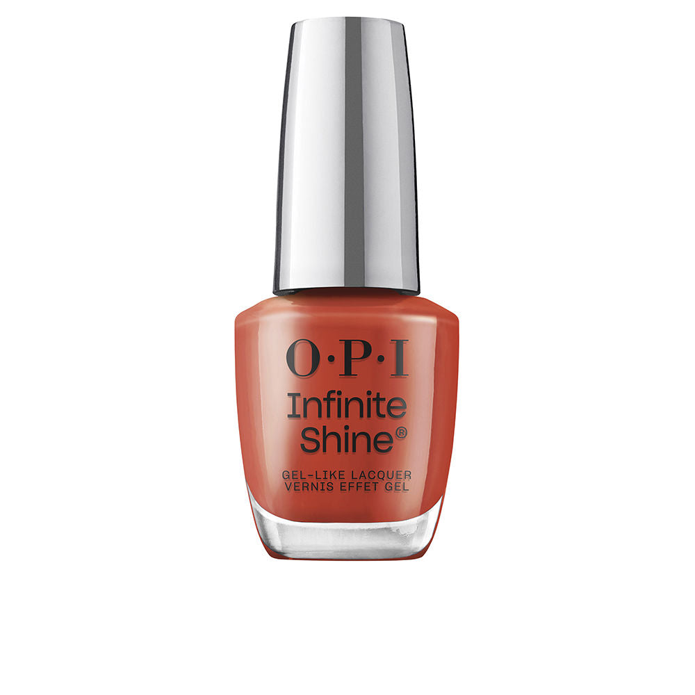 Red gel-effect nail polish bottle, 15 ml, high-shine finish