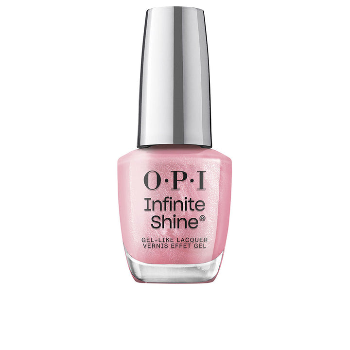 15 ml rose gel‑effect nail lacquer with wide brush, high‑gloss finish