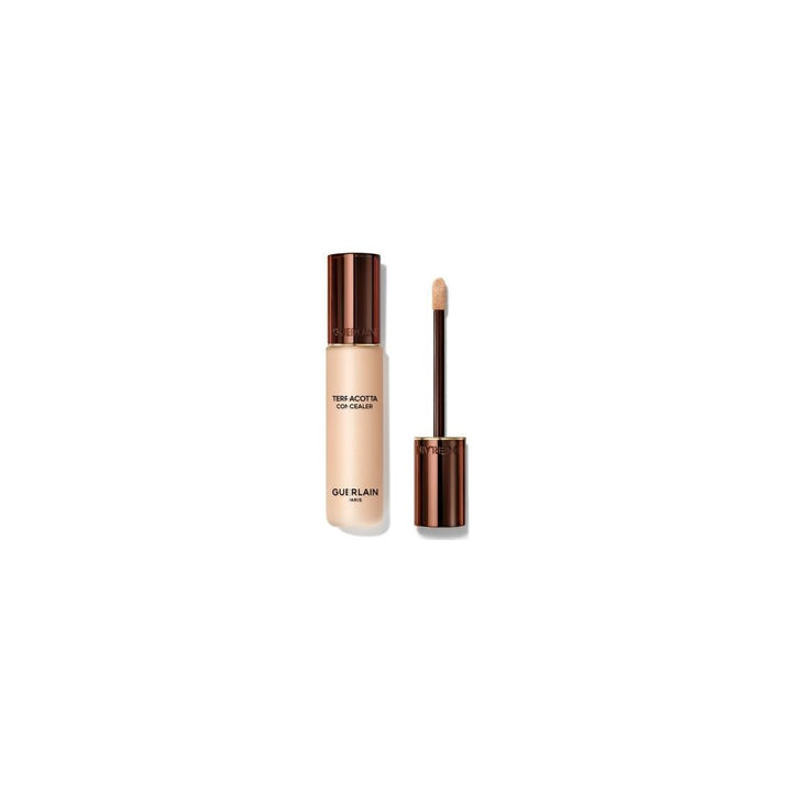 Compact tube of terracota liquid-to-powder corrector, neutral shade, 11.5 ml unisex