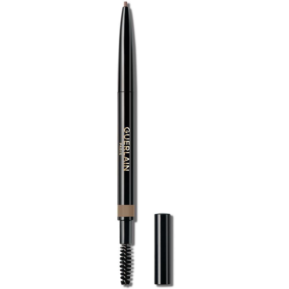 Retractable creamy wax brow pencil in Blonde shade with built-in spoolie, five shades available, Unisex
