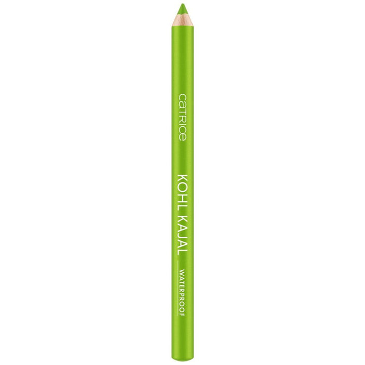 Wooden kohl pencil in vibrant lime green, waterproof eyeliner 0.78 g