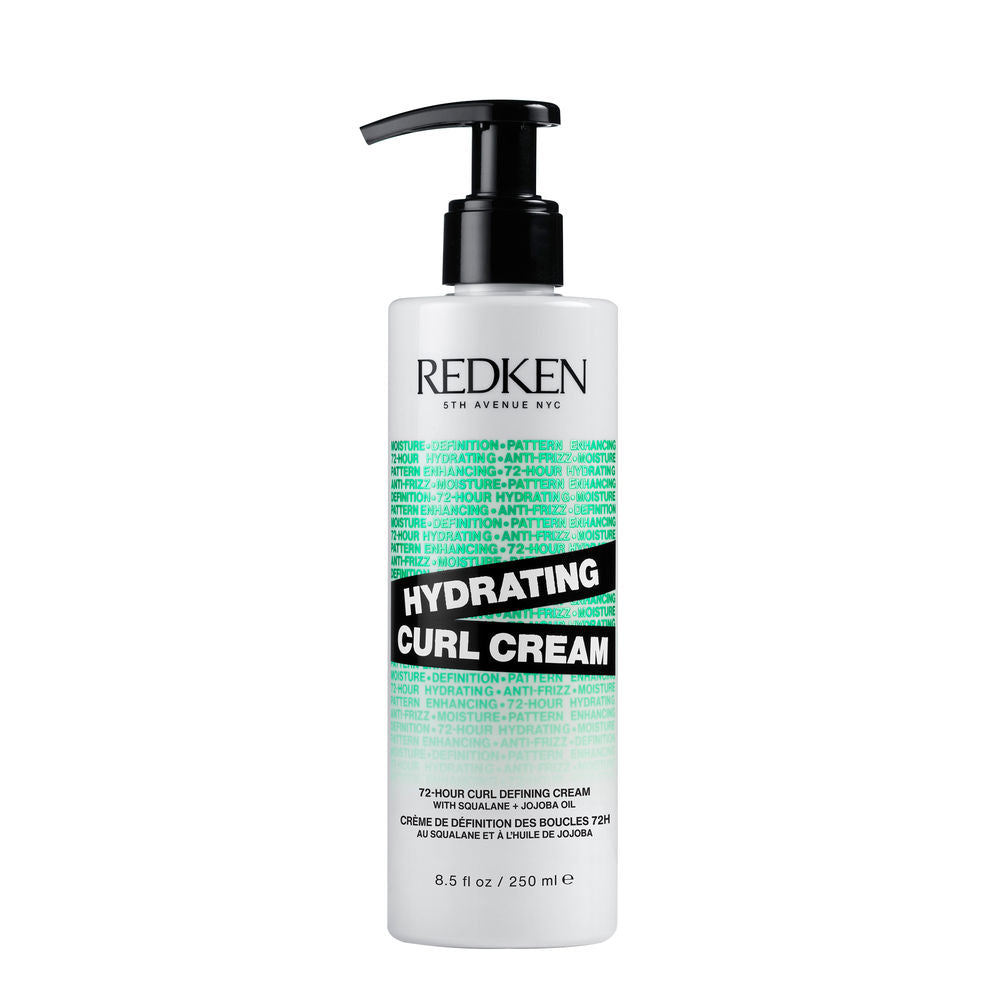 250 ml pump curl cream tube; avocado and jojoba oils, textured hair focus