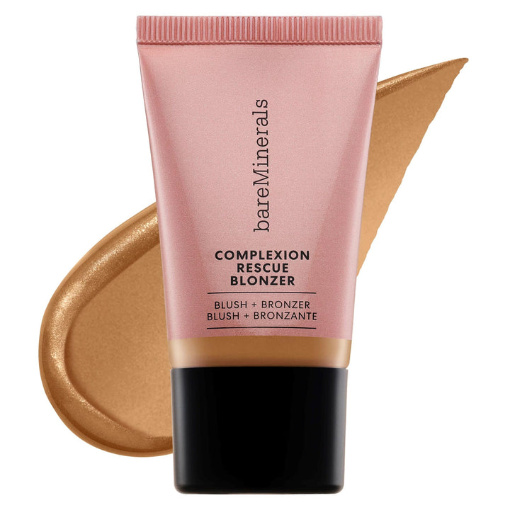 Compact tube of gel‑cream blush‑bronzer in Kiss of Spice, 15 ml, warm rose bronze