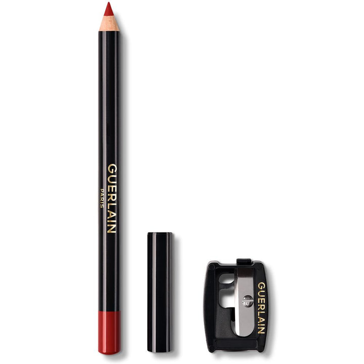 Unisex cream lip liner pencil with integrated sharpener, red shade, 1.2 g
