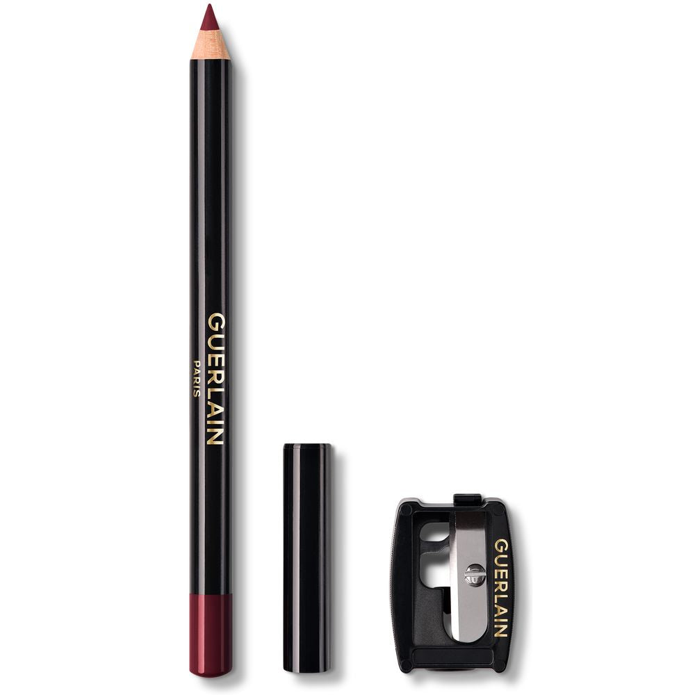 Slim burgundy lip liner pencil with integrated sharpener, 1.2 g, Unisex