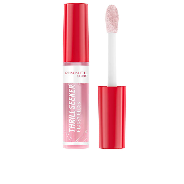 Clear coconut‑tinted lip gloss in wand applicator, 10 ml tube