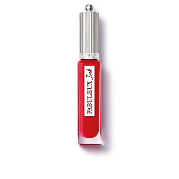 Satin liquid lip in cherry shade with angled applicator, 3.5 ml tube