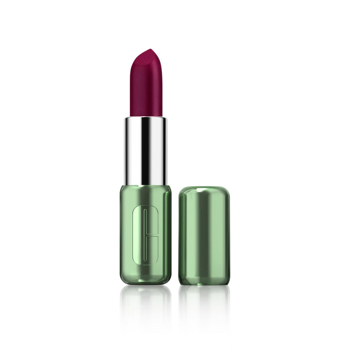 Lipstick bullet in purple shade, satin matte and gloss finishes, 3.9 g