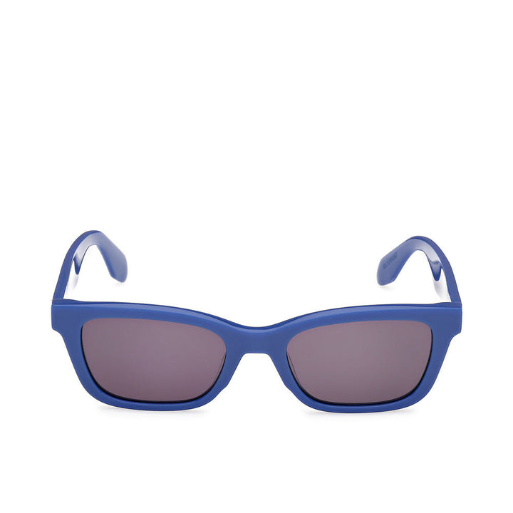 Unisex acetate navigator sunglasses with square 53 mm blue lenses