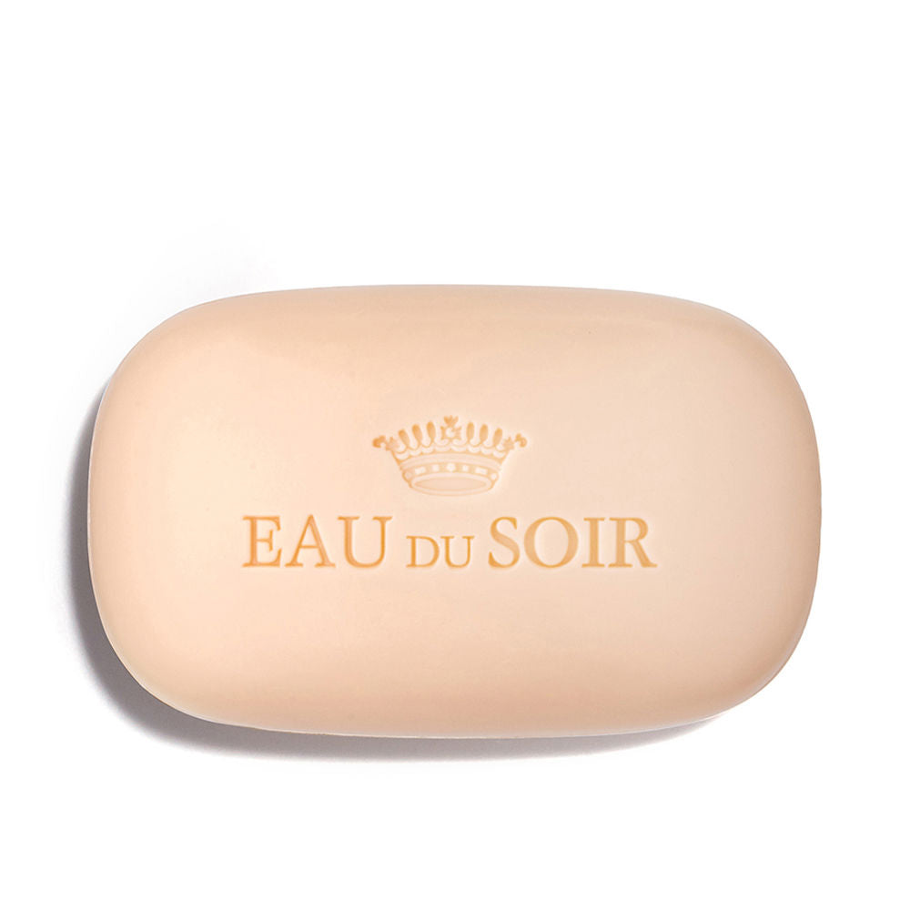 Sisley Beige, classic bar soap with embossed crown and text on smooth surface, refined simple soap.