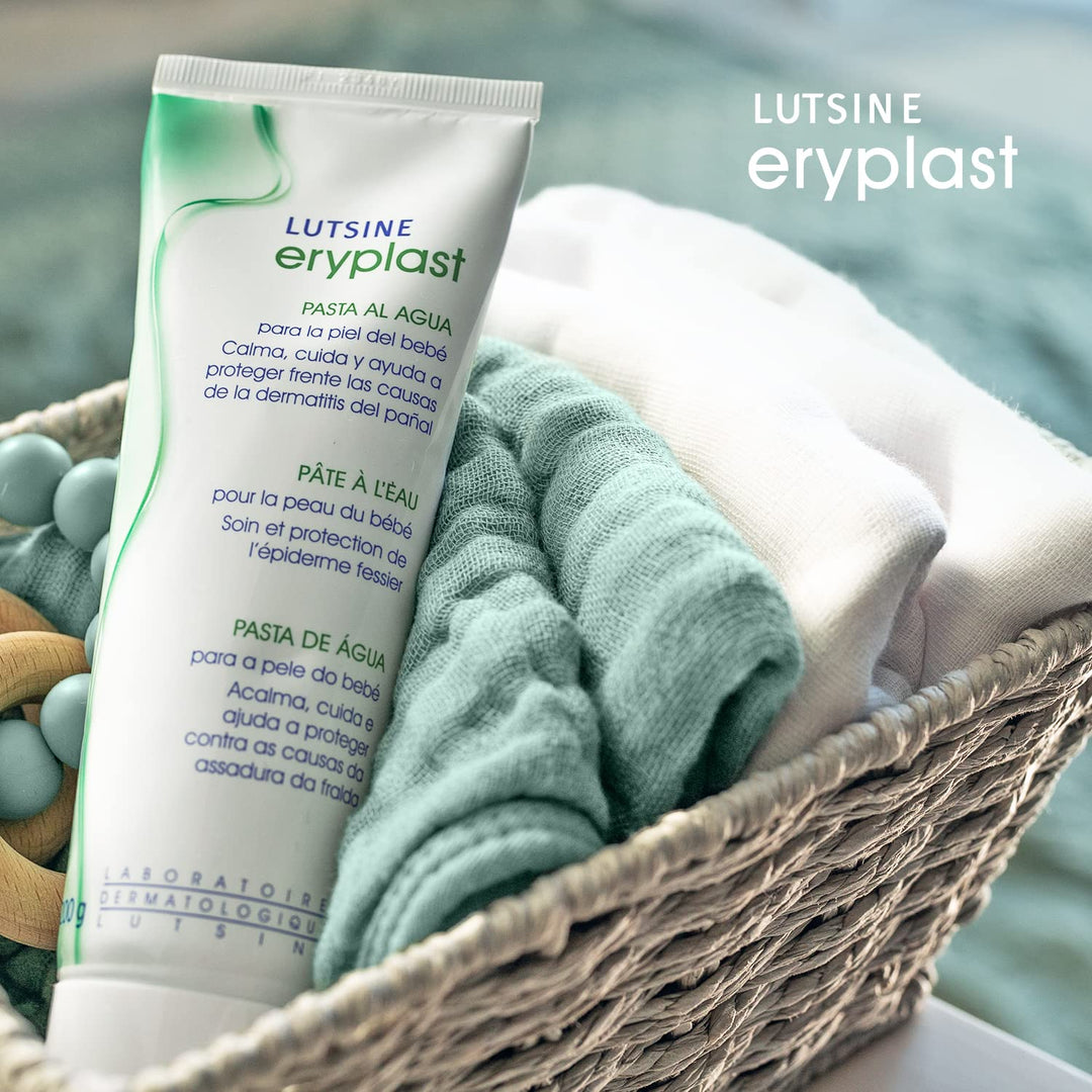 Tube of Lutsine Eryplast Water Paste for soothing and protecting baby skin