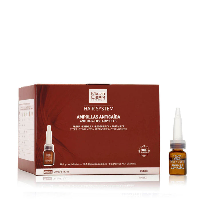 Single 3 ml clear ampoule for scalp hair loss treatment, Unisex
