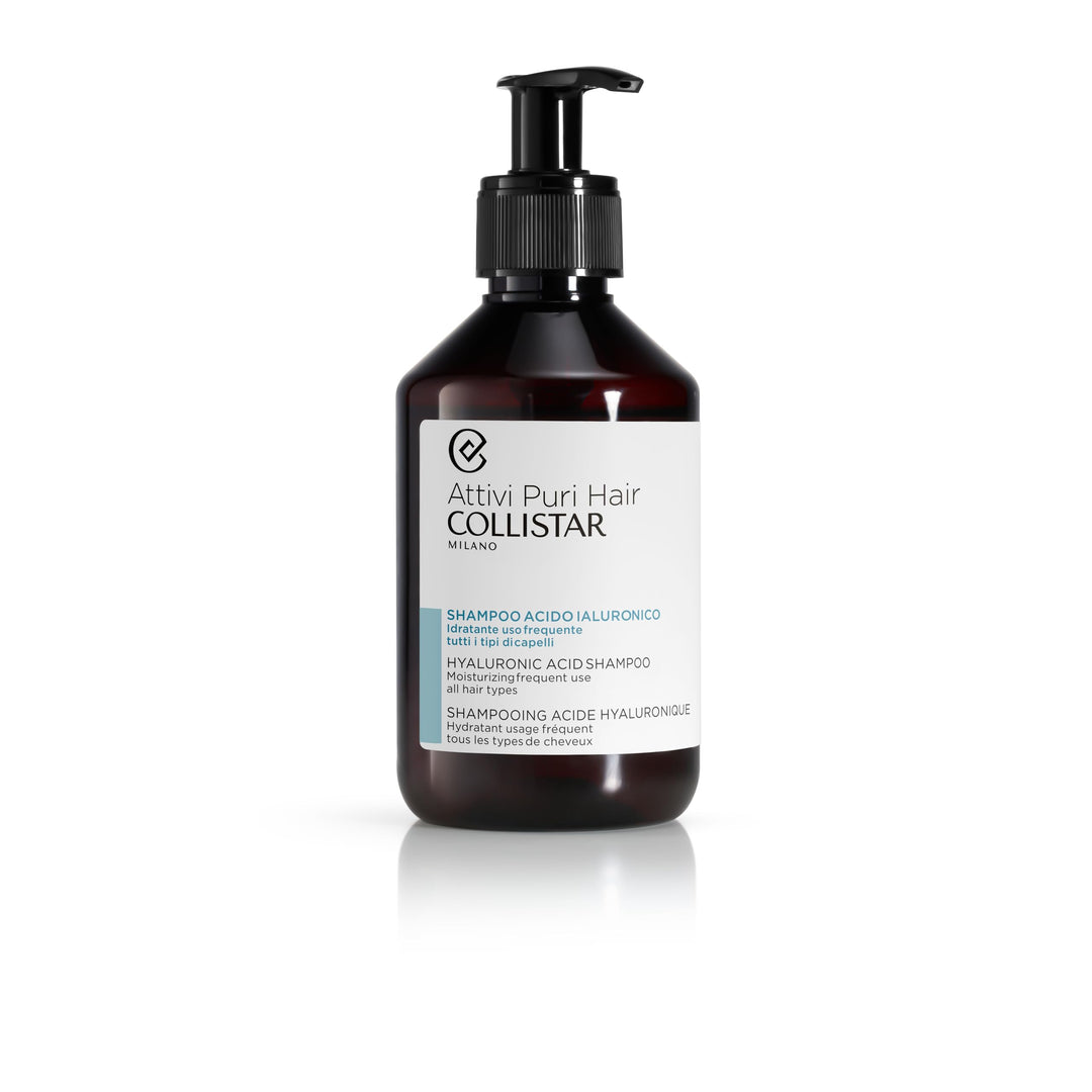 250 ml clear bottle of lightweight hyaluronic rice water shampoo for Unisex hair