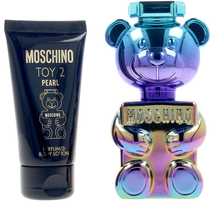 Pearlescent bottle set with shifting ocean colours, Unisex woody-citrus fragrance
