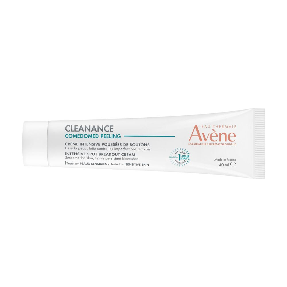Avène White plastic cream tube with printed text and logos, small screw-cap design