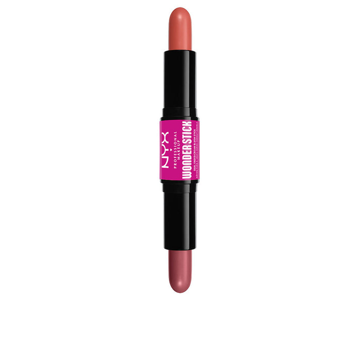 Compact cream stick blush in amber-peach shade, 4 g stick format