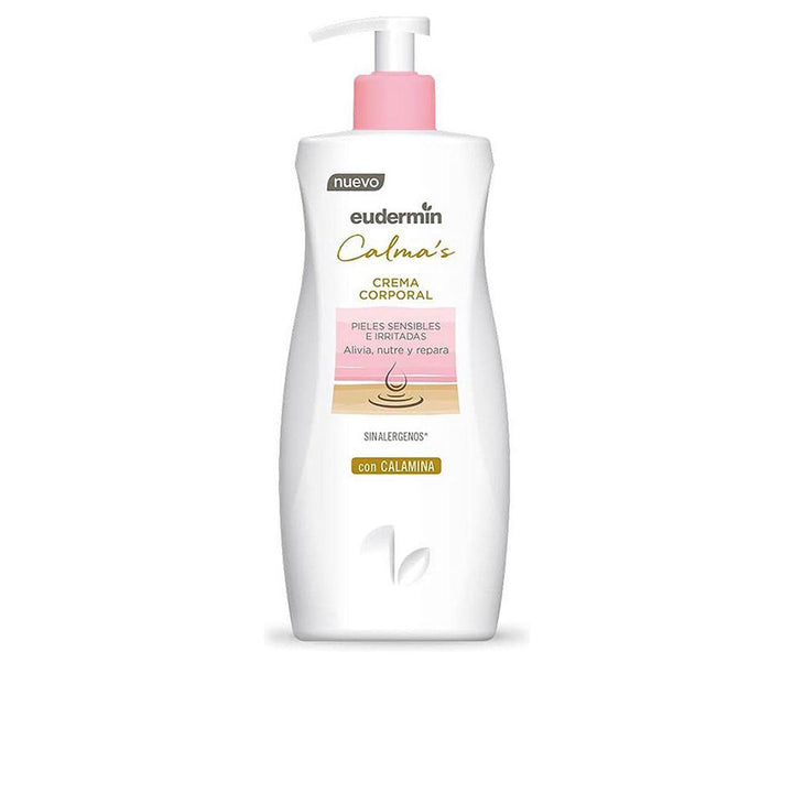 500 ml balm-texture calamine body cream in dispenser for dry, sensitive skin