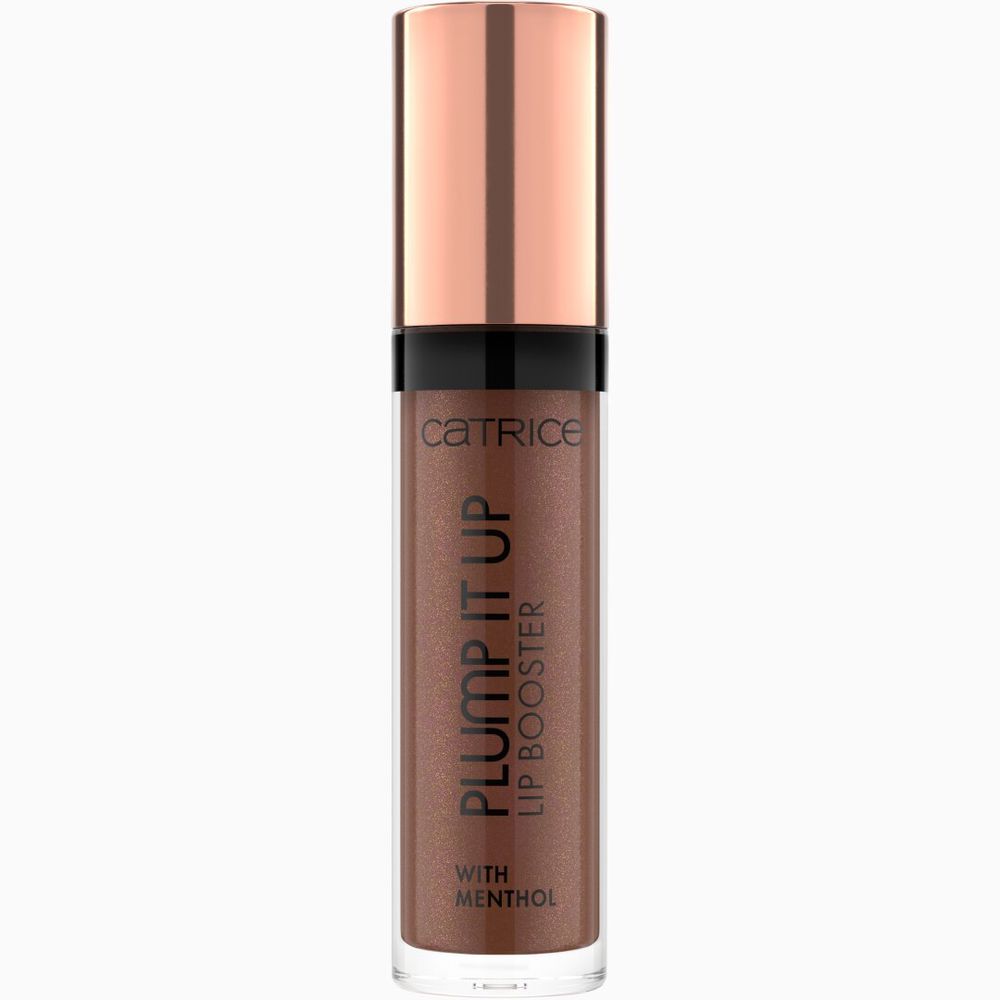 3.5 ml brown glossy lip gloss tube with doe-foot applicator, non-sticky finish