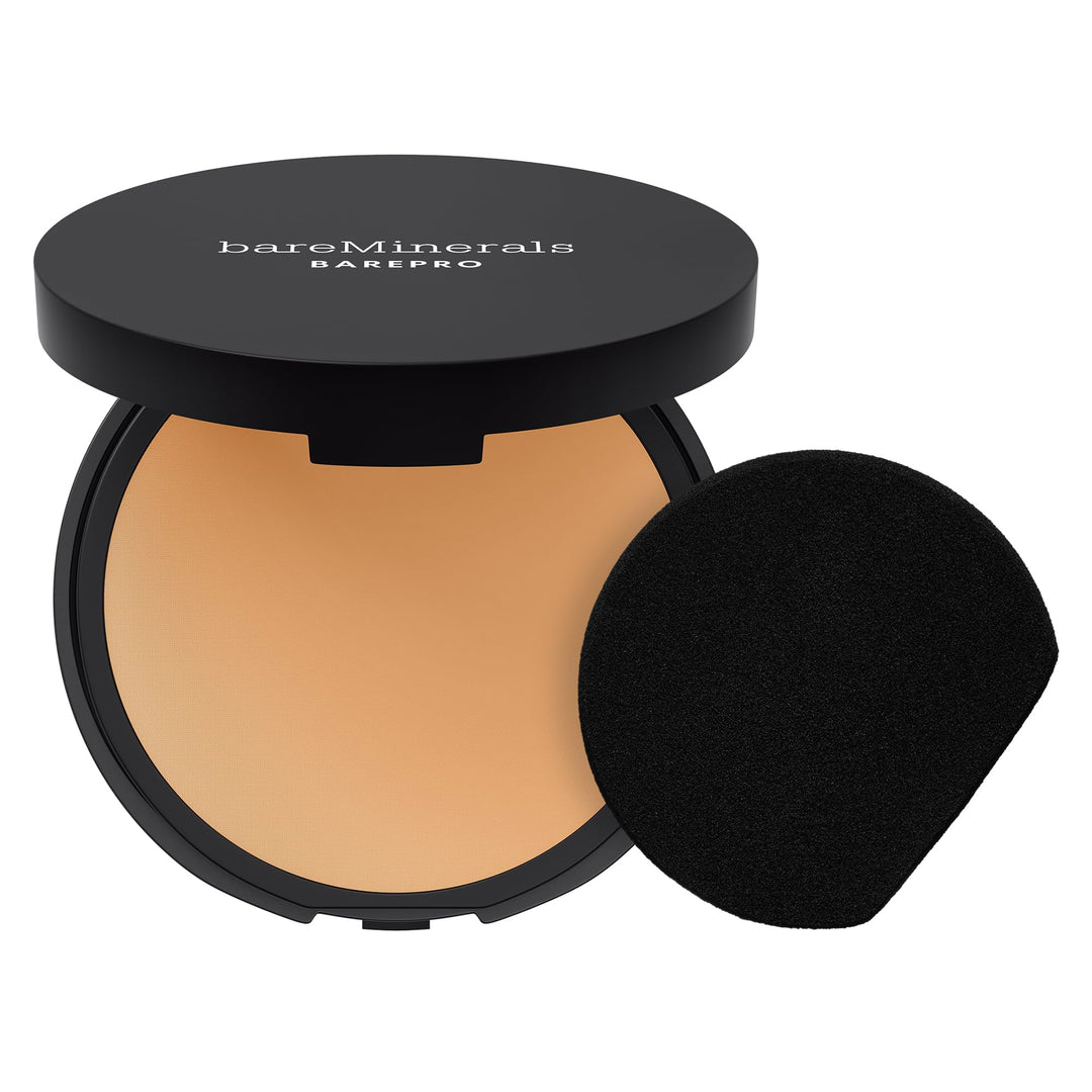 Round pressed compact powder in neutral shade, mattified finish, 8 g
