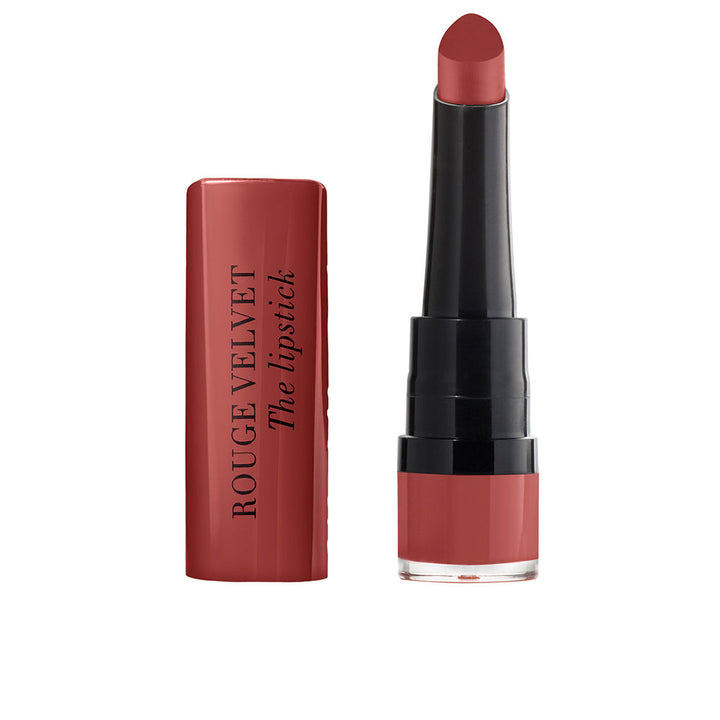 Velvet matte red lipstick, teardrop bullet, 2.4 g packaging