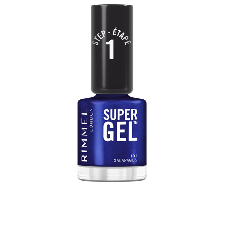 12 ml cream gel-finish nail polish bottle in warm blue-pink shade