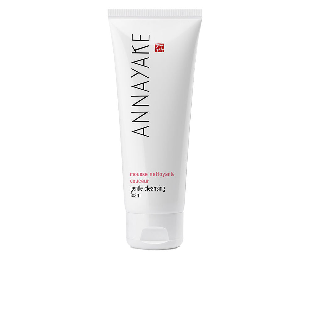 Annayake Minimalist white plastic tube cleansing foam with flip-top cap and tube shape, brand .